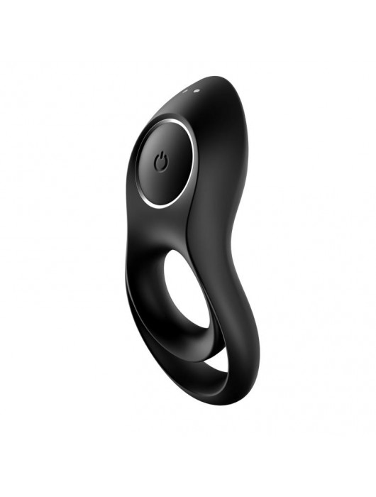 Черное эрекционное виброкольцо Legendary Duo - Satisfyer - в Смоленске купить с доставкой