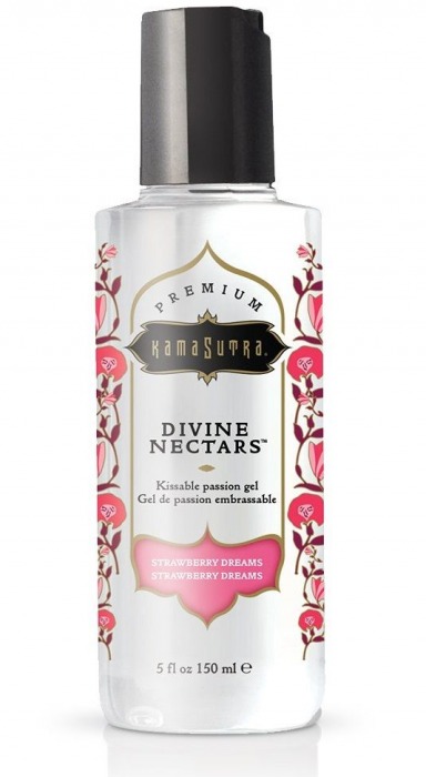 Гель-лубрикант на водной основе Divine Nectars Strawberry Dream с ароматом клубники - 150 мл. - Kama Sutra - купить с доставкой в Смоленске