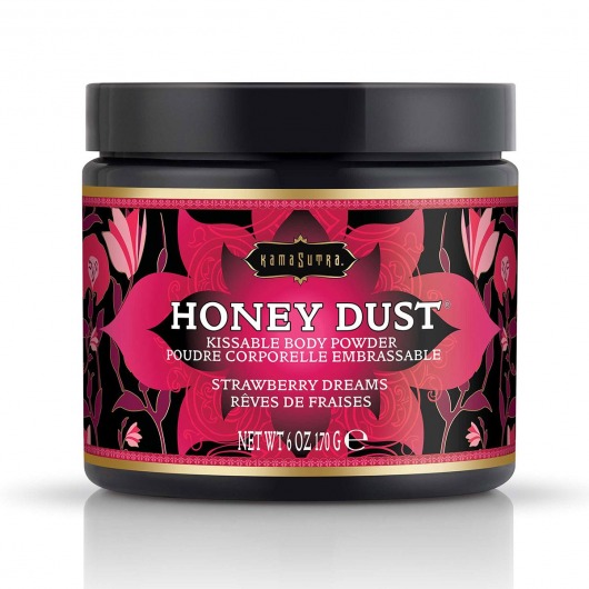 Пудра для тела Honey Dust Body Powder с ароматом клубники - 170 гр. - Kama Sutra - купить с доставкой в Смоленске