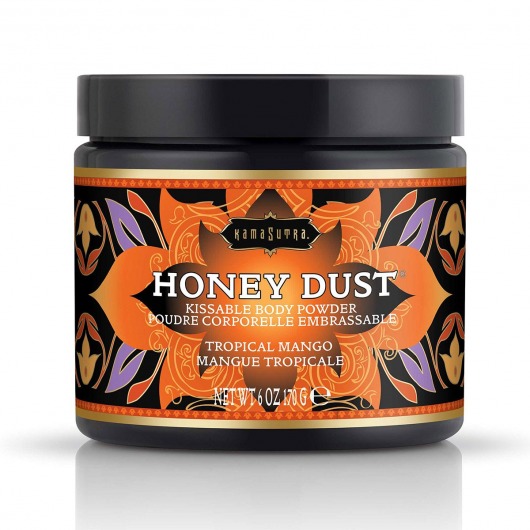 Пудра для тела Honey Dust Body Powder с ароматом манго - 170 гр. - Kama Sutra - купить с доставкой в Смоленске