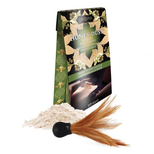 Пудра для тела Honey Dust Body Powder с ароматом жимолости - 28 гр. - Kama Sutra - купить с доставкой в Смоленске
