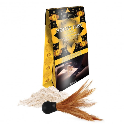 Пудра для тела Honey Dust Body Powder с ароматом кокоса и ананаса - 28 гр. - Kama Sutra - купить с доставкой в Смоленске