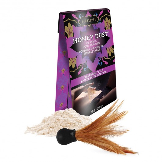 Пудра для тела Honey Dust Body Powder с ароматом малины - 28 гр. - Kama Sutra - купить с доставкой в Смоленске