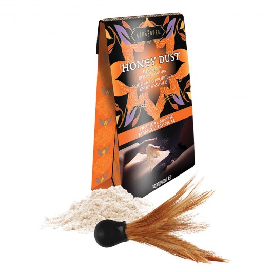 Пудра для тела Honey Dust Body Powder с ароматом манго - 28 гр. - Kama Sutra - купить с доставкой в Смоленске