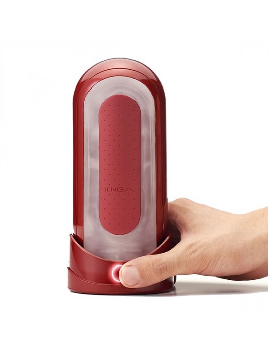 Красный мастурбатор Flip Zero Red   Warmer с подогревом - Tenga - в Смоленске купить с доставкой