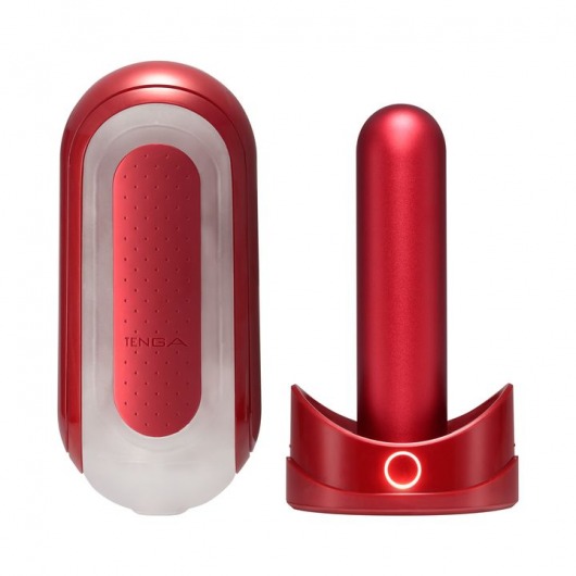 Красный мастурбатор Flip Zero Red   Warmer с подогревом - Tenga - в Смоленске купить с доставкой