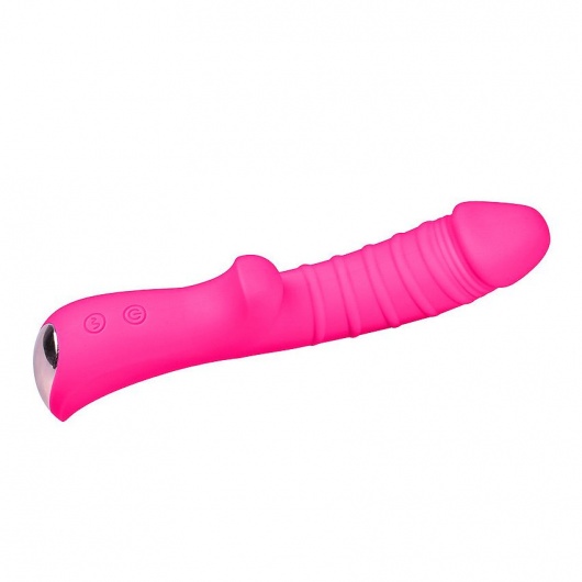 Ярко-розовый вибромассажер 5  Silicone Wild Passion - 19,1 см. - Erokay