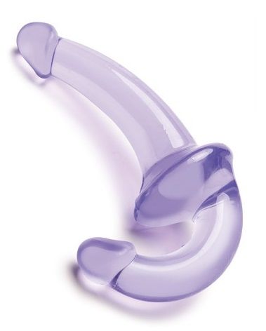 Фиолетовый безремневой страпон Strapless Strap-On - Lux Fetish - купить с доставкой в Смоленске