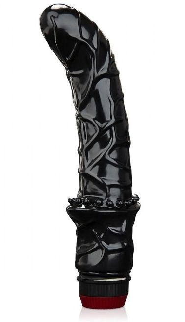 Черный вибромассажер простаты 6  Premium Prostate Massager - BlueLine - в Смоленске купить с доставкой
