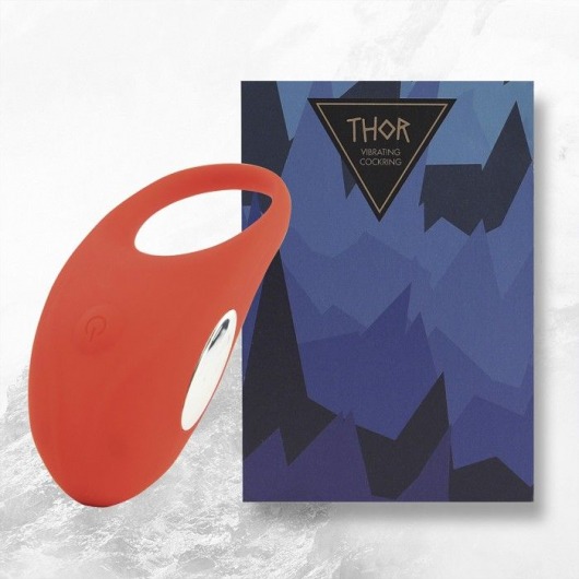 Красное кольцо с вибрацией Thor Cockring - FeelzToys - в Смоленске купить с доставкой