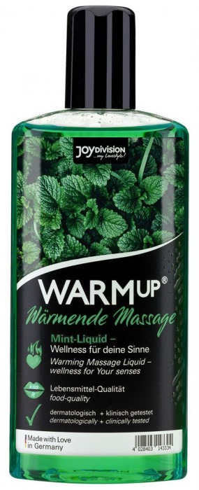 Массажное масло WARMup Mint с ароматом мяты - 150 мл. - Joy Division - купить с доставкой в Смоленске