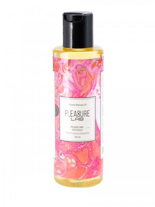 Массажное масло Pleasure Lab Delicate с ароматом пиона и пачули - 100 мл. - Pleasure Lab - купить с доставкой в Смоленске