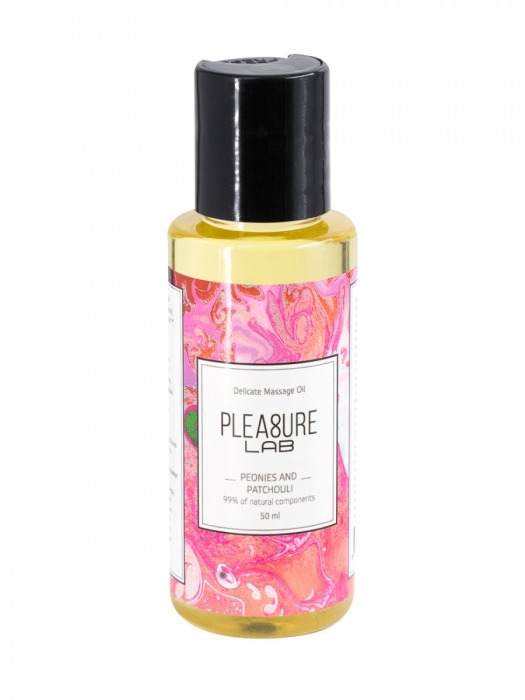 Массажное масло Pleasure Lab Delicate с ароматом пиона и пачули - 50 мл. - Pleasure Lab - купить с доставкой в Смоленске