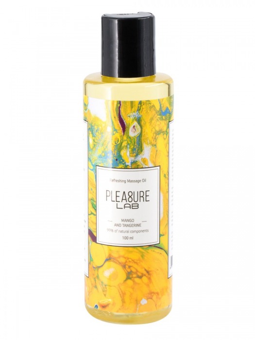 Массажное масло Pleasure Lab Refreshing с ароматом манго и мандарина - 100 мл. - Pleasure Lab - купить с доставкой в Смоленске