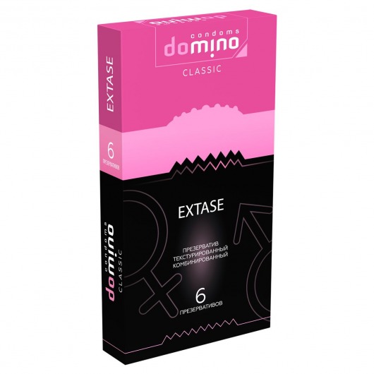 Презервативы с точками и рёбрышками DOMINO Classic Extase - 6 шт. - Domino - купить с доставкой в Смоленске