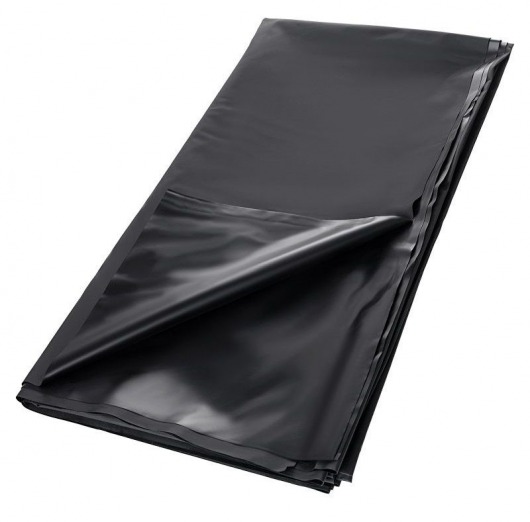 Черная простыня для секса из ПВХ - 220 х 200 см. - ToyFa - купить с доставкой в Смоленске