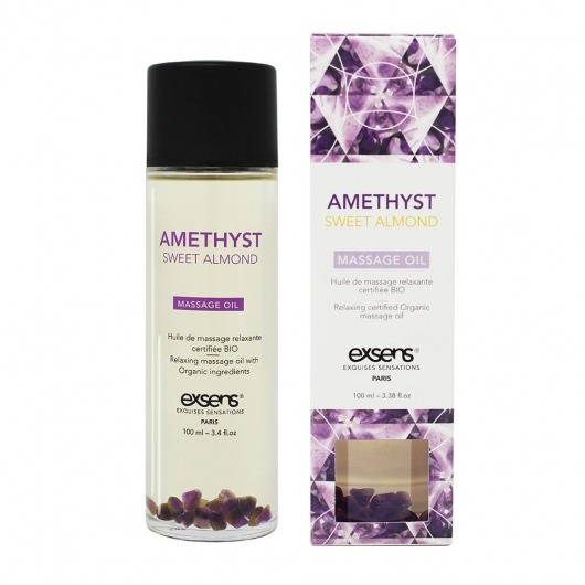 Органическое массажное масло AMETHYST SWEET ALMOND - 100 мл. - Exsens - купить с доставкой в Смоленске