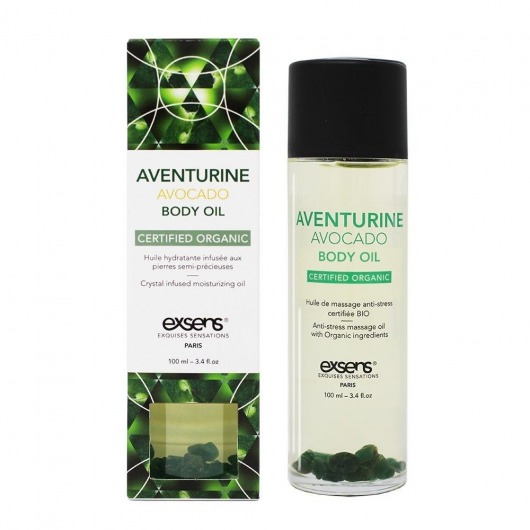 Органическое массажное масло AVENTURINE AVOCADO - 100 мл. - Exsens - купить с доставкой в Смоленске