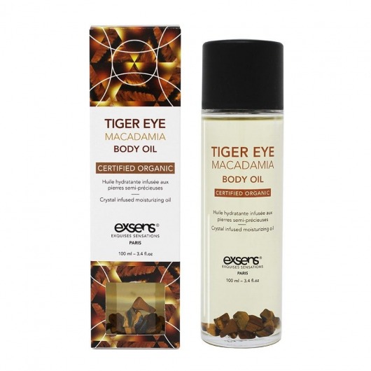 Органическое массажное масло TIGER EYE MACADAMIA - 100 мл. - Exsens - купить с доставкой в Смоленске