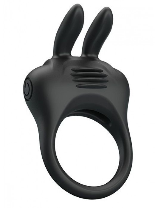 Черное эрекционное кольцо с вибрацией Davion - Baile - в Смоленске купить с доставкой