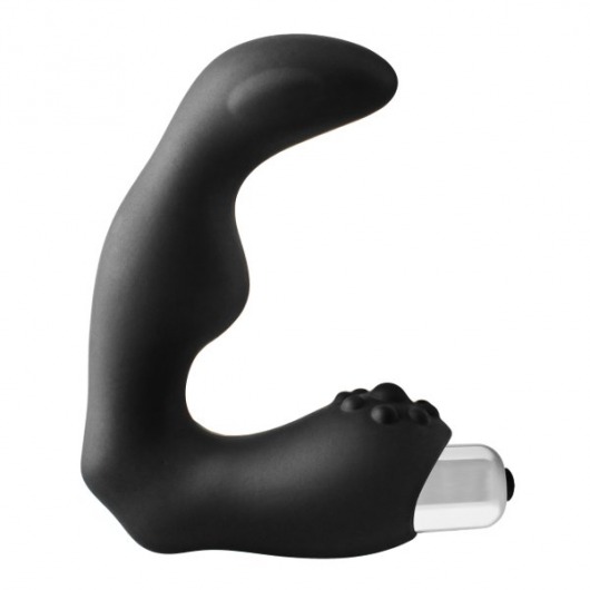 Черный вибромассажер простаты FantASStic Vibrating Prostate Massager - 11,3 см. - Dream Toys - в Смоленске купить с доставкой