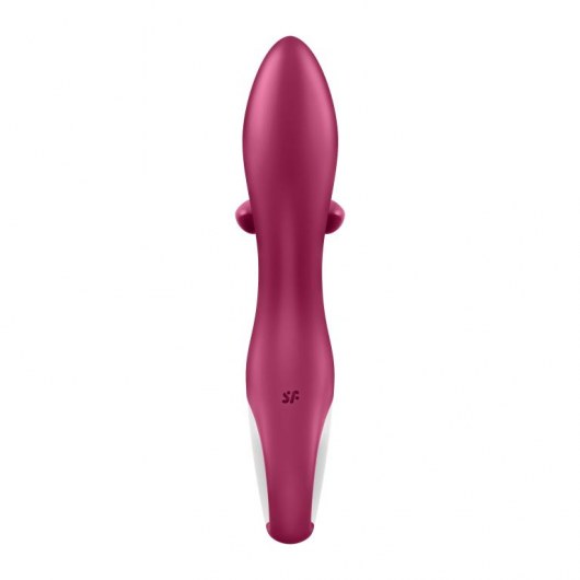 Малиновый вибратор-кролик Embrace Me - 21,2 см. - Satisfyer