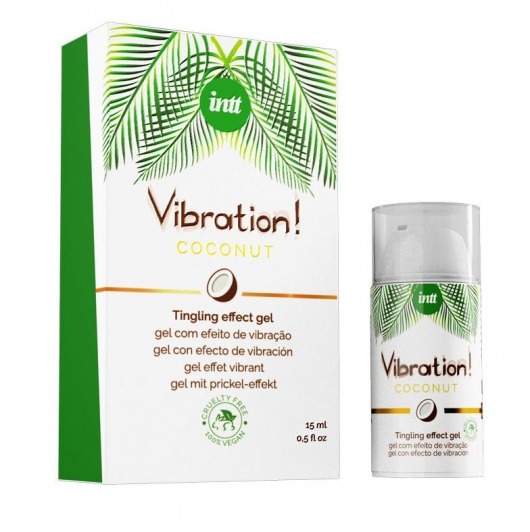 Возбуждающий гель с ароматом кокоса Vibration Coconut - 15 мл. - INTT - купить с доставкой в Смоленске