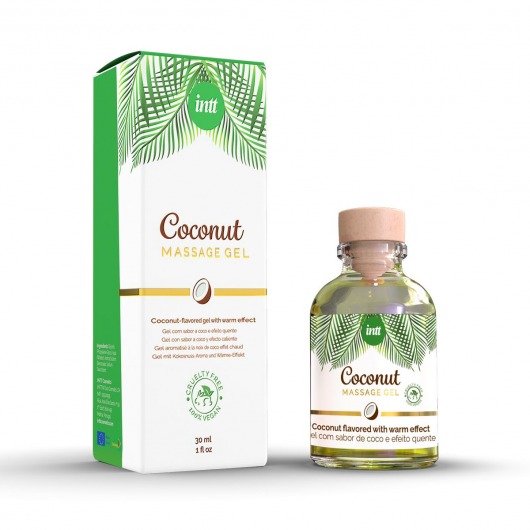 Массажный гель с ароматом кокоса Coconut - 30 мл. - INTT - купить с доставкой в Смоленске