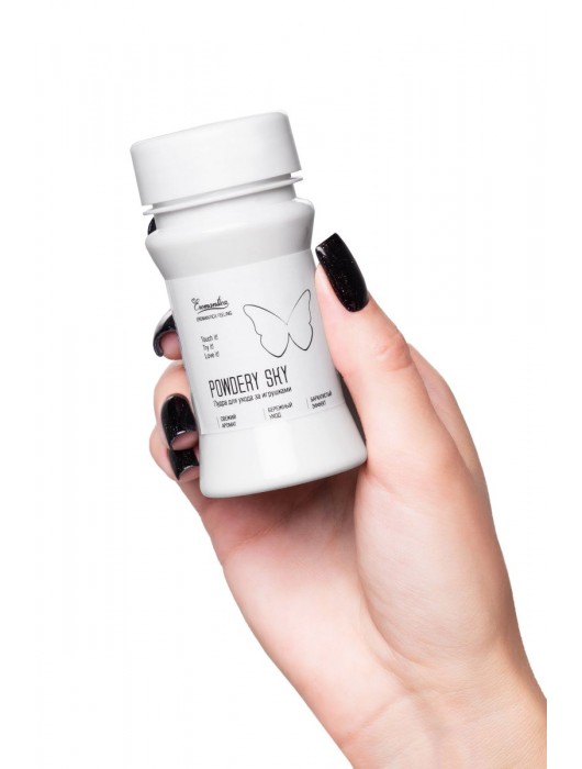 Пудра для ухода за игрушками Powdery Sky с ароматом мяты - 40 гр. - Eromantica - купить с доставкой в Смоленске