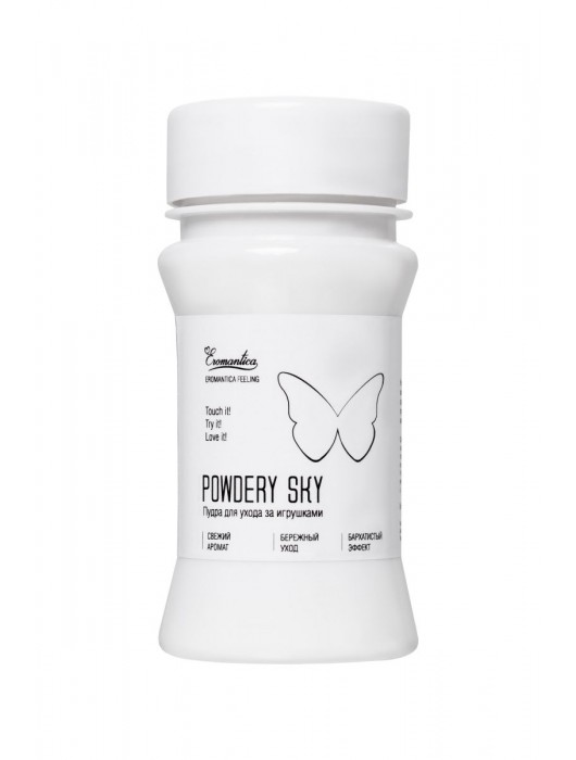 Пудра для ухода за игрушками Powdery Sky с ароматом мяты - 40 гр. - Eromantica - купить с доставкой в Смоленске