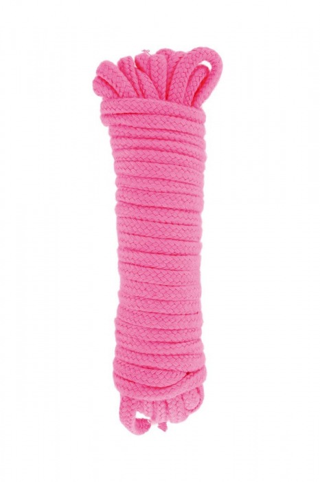 Розовая веревка для связывания Sweet Caress Rope - 10 метров - Sweet Caress - купить с доставкой в Смоленске