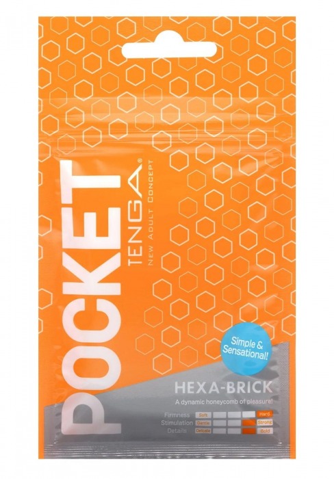 Карманный мастурбатор HEXA-BRICK - Tenga - в Смоленске купить с доставкой