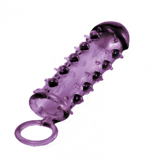 Закрытая фиолетовая насадка с пупырышками SAMURAI PENIS SLEEVE PURPLE - 14,5 см. - NMC - в Смоленске купить с доставкой