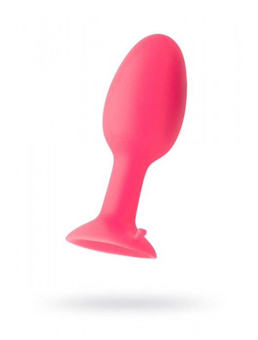Розовая пробка POPO Pleasure со встроенным вовнутрь стальным шариком - 10,5 см. - POPO Pleasure