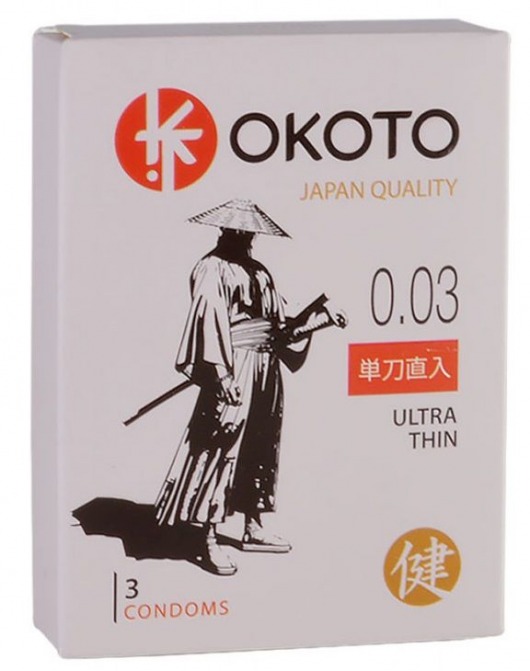 Ультратонкие презервативы OKOTO Ultra Thin - 3 шт. - Sitabella - купить с доставкой в Смоленске