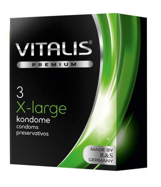 Презервативы увеличенного размера VITALIS PREMIUM x-large - 3 шт. - Vitalis - купить с доставкой в Смоленске