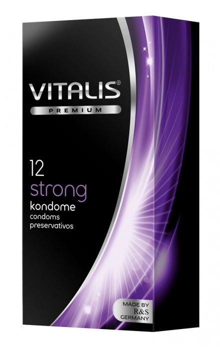 Презервативы с утолщённой стенкой VITALIS PREMIUM strong - 12 шт. - Vitalis - купить с доставкой в Смоленске
