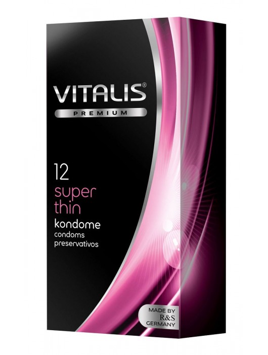 Ультратонкие презервативы VITALIS PREMIUM super thin - 12 шт. - Vitalis - купить с доставкой в Смоленске