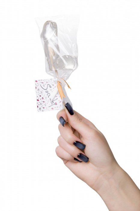 Прозрачный леденец в форме фаллоса со вкусом пина колады - Sosuчki - купить с доставкой в Смоленске