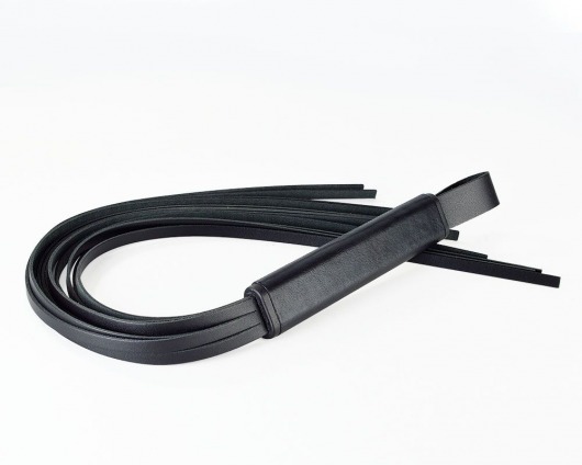 Черная кожаная плеть  Клео  - 60 см. - Sitabella - купить с доставкой в Смоленске