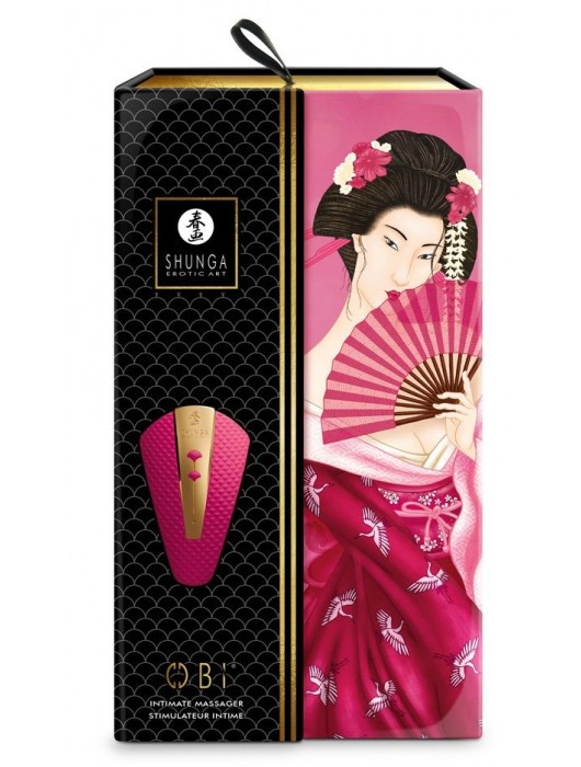 Малиновый клиторальный вибростимулятор OBI - Shunga