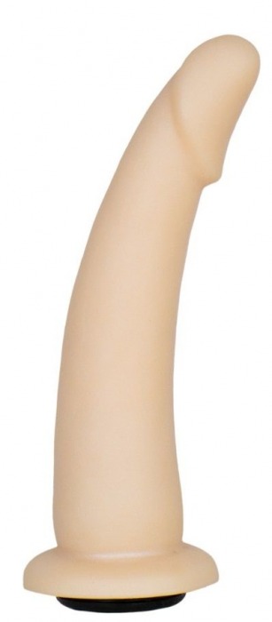 Телесная гладкая насадка-фаллоимитатор Harness - 17 см. - LOVETOY (А-Полимер) - купить с доставкой в Смоленске