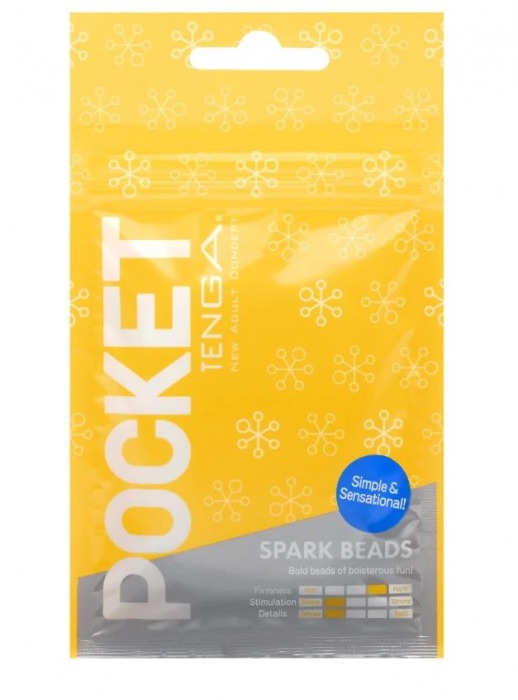 Карманный мастурбатор Spark Beads - Tenga - в Смоленске купить с доставкой