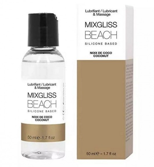 Смазка на силиконовой основе Mixgliss Beach - 50 мл. - Mixgliss - купить с доставкой в Смоленске