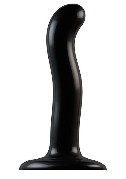 Черный фаллоимитатор-насадка Strap-On-Me P G spot Dildo size S - 16,4 см. - Strap-on-me - купить с доставкой в Смоленске