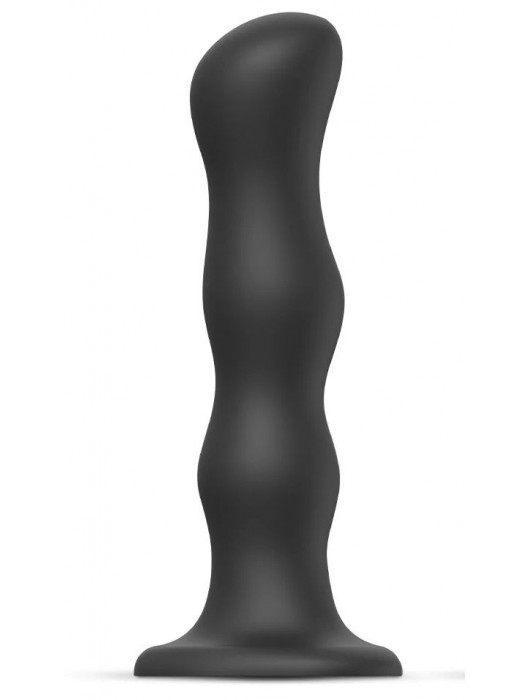 Черная насадка Strap-On-Me Dildo Geisha Balls size XL - Strap-on-me - купить с доставкой в Смоленске