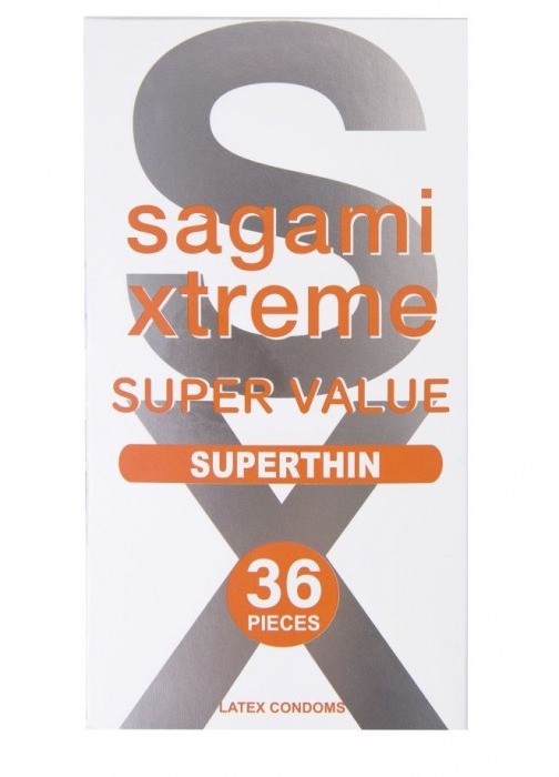Ультратонкие презервативы Sagami Xtreme Superthin - 36 шт. - Sagami - купить с доставкой в Смоленске
