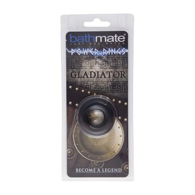 Чёрное эрекционное кольцо Gladiator - Bathmate - в Смоленске купить с доставкой