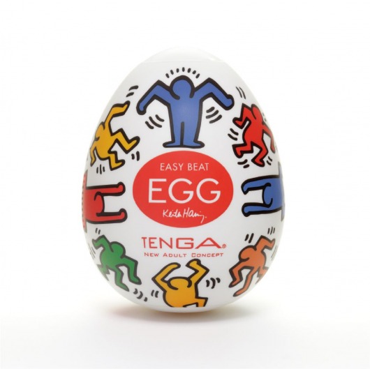 Мастурбатор-яйцо Keith Haring EGG DANCE - Tenga - в Смоленске купить с доставкой