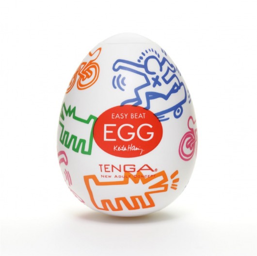 Мастурбатор-яйцо Keith Haring EGG STREET - Tenga - в Смоленске купить с доставкой